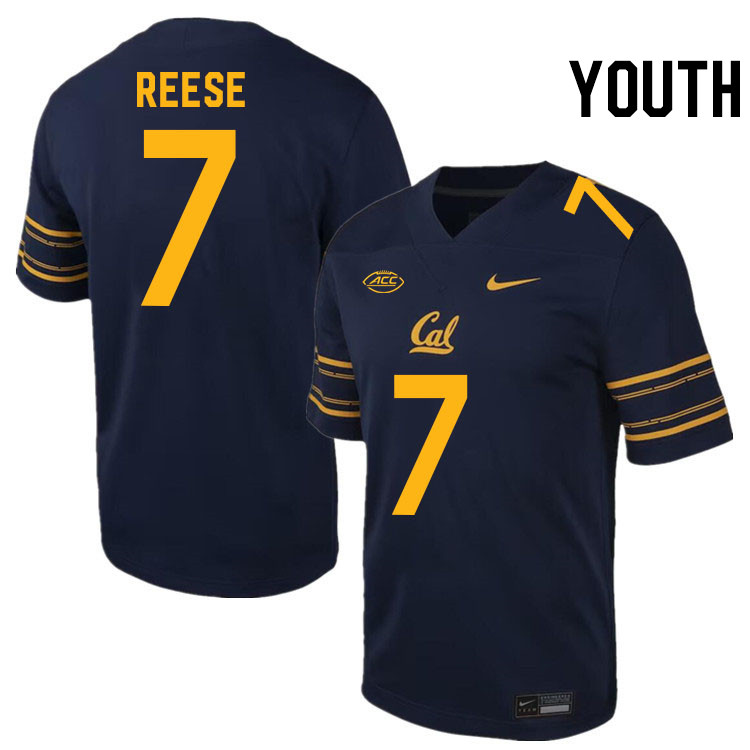 Youth #7 David Reese California Golden Bears ACC Conference College Football Jerseys Stitched Sale-N